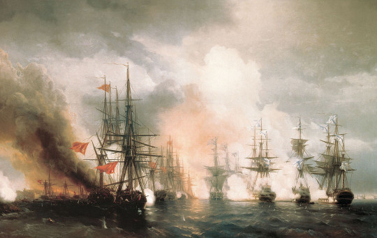 1 декабря 1853 года русская эскадра под командованием Нахимова разгромила турецкий флот у мыса Синоп